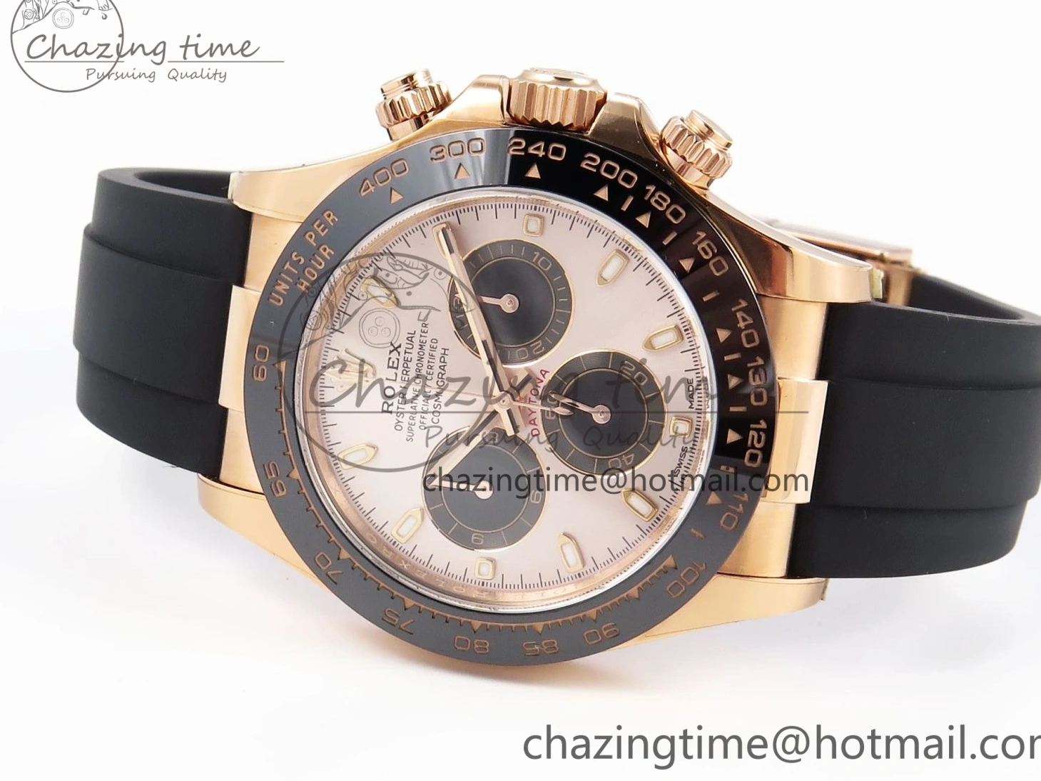 MiroTime 0416 Daytona 116515 Clean 1:1 Best Edition Silver Dial RG Markers on Oysterflex Strap SA4130 V WrinkleFree 1965